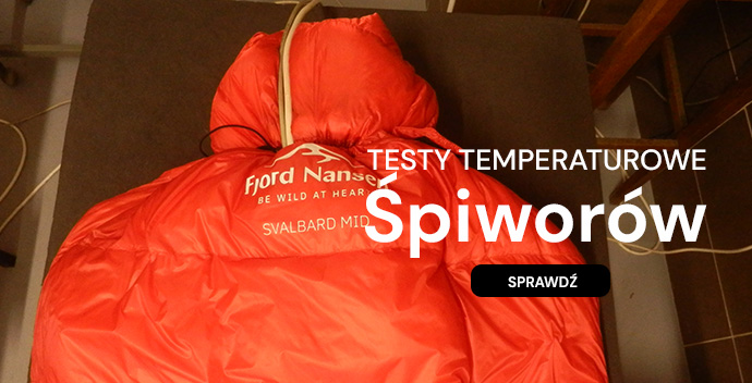 Testy temperaturowe śpiworów