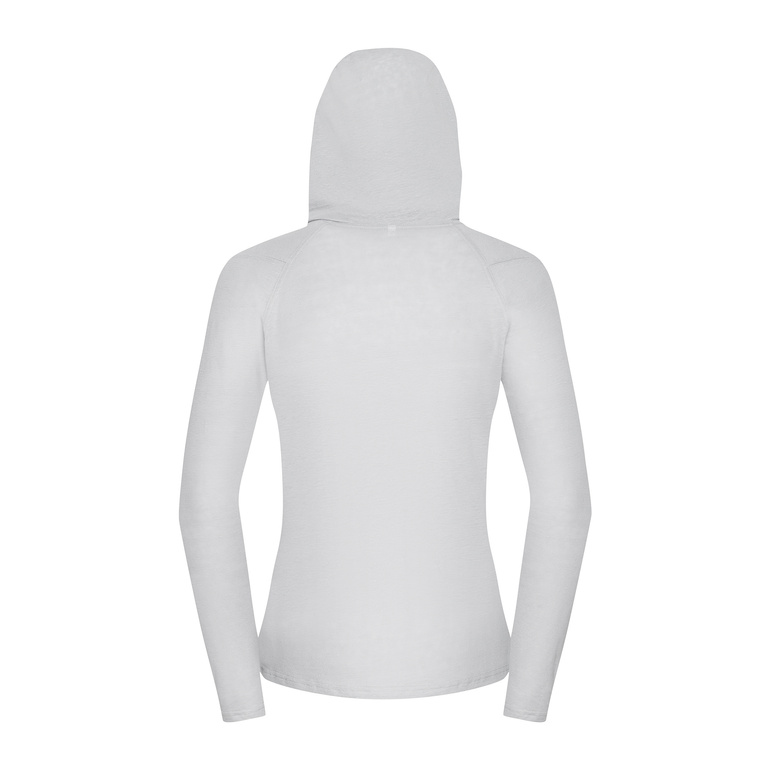 Koszulka z lnem CHILO HOODED LONGSLEEVE WOMEN